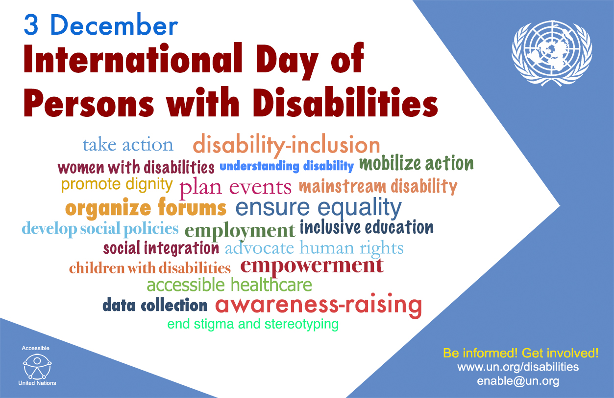 Annual International Day of Persons with Disabilities -December 3rd -  BRIDGES