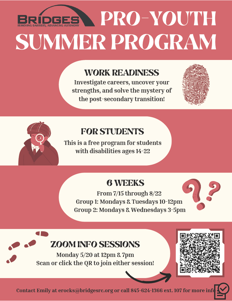 A flyer for summer pro youth programs